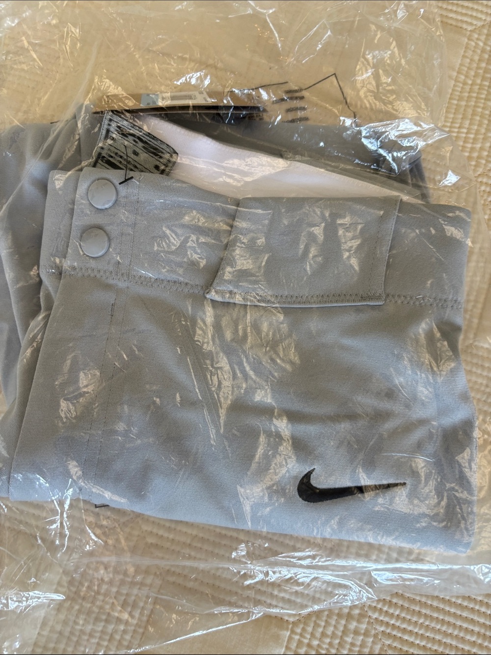 Nike Men Baseball Pants Grey Tweeners Team label